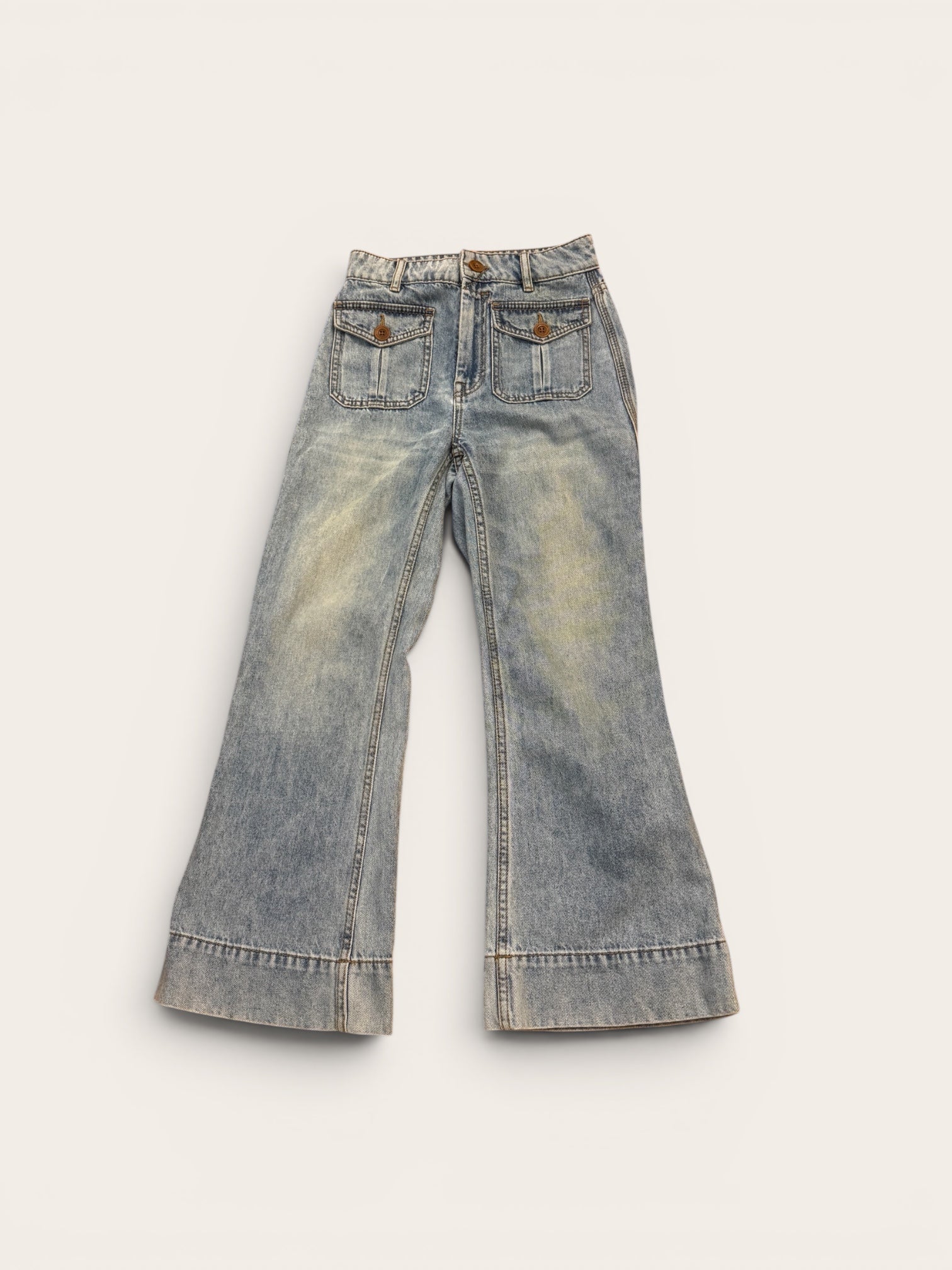 Zimmermann Flared Cropped Jeans